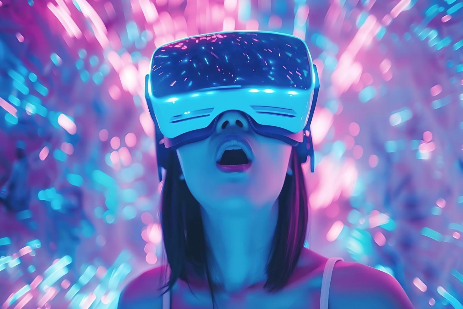 Student working on AR/VR project development